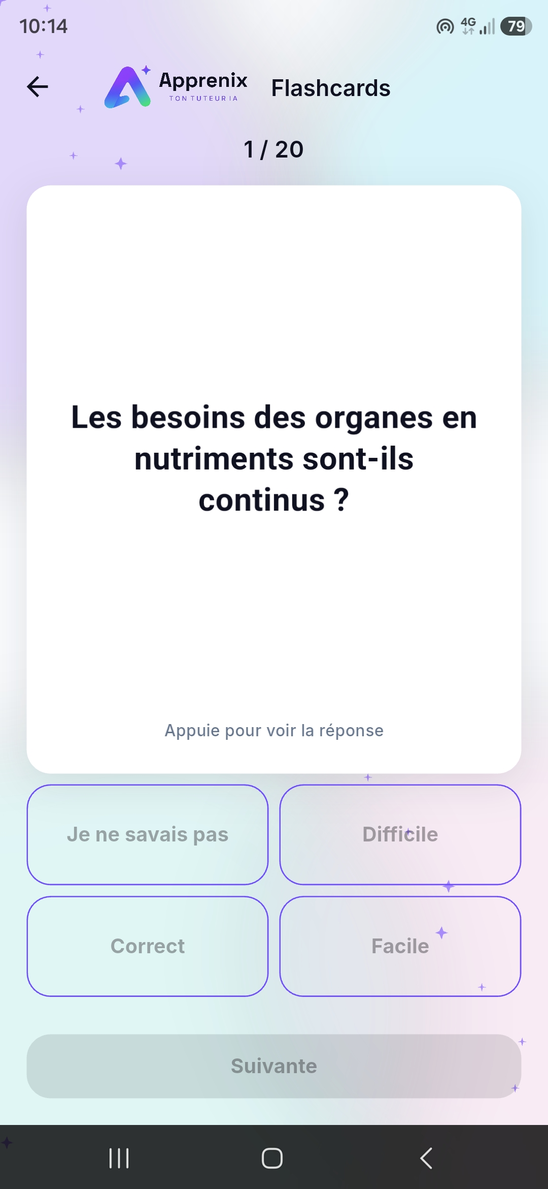 Flashcards générées automatiquement